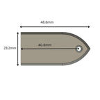 Custom ESP M-II Truss Rod Cover - Colorshifting Flakes truss rod covers from Ploutone