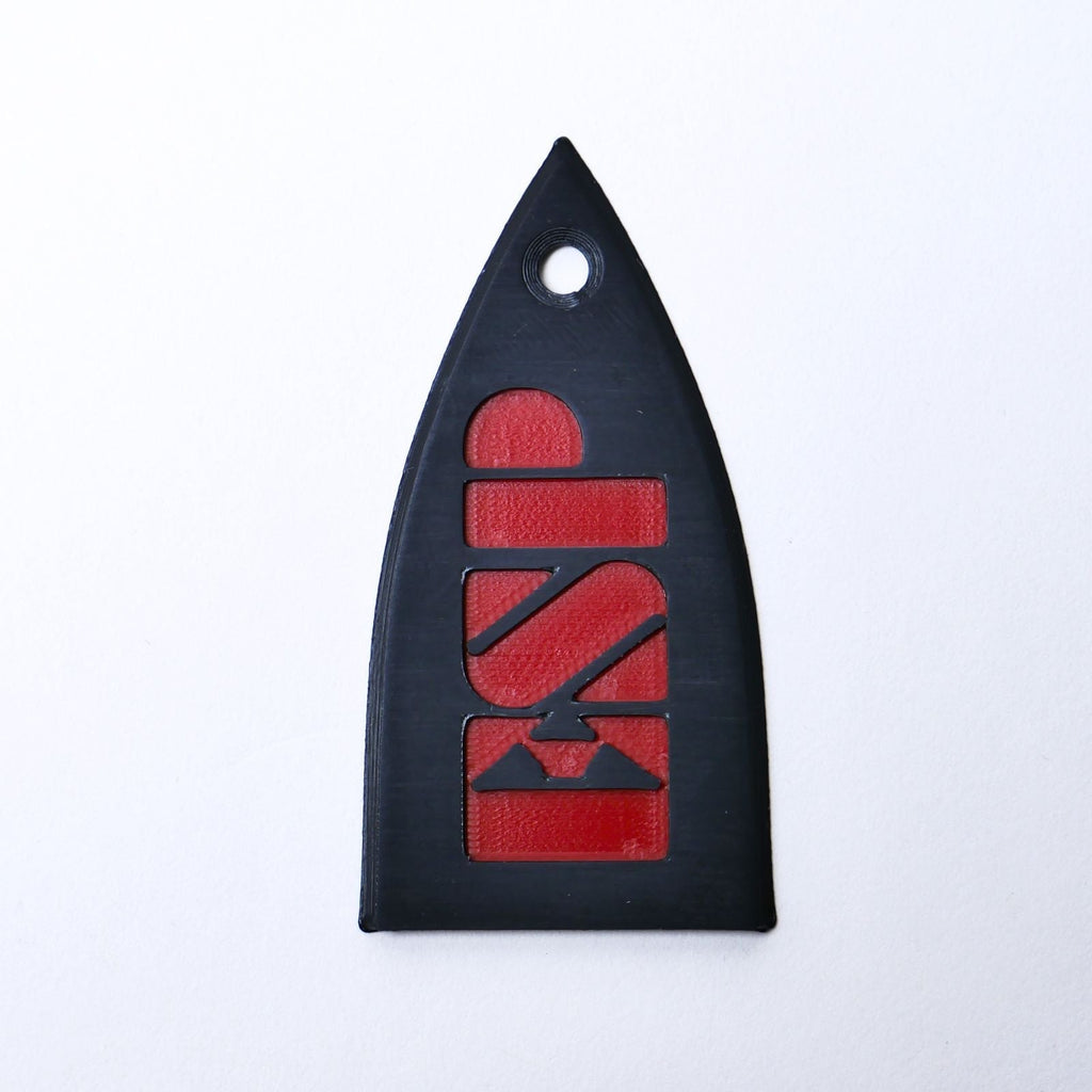 ESP Truss Rod Cover for ESP & LTD - ESP Logo (Black & Red) - Ploutone