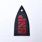 ESP Truss Rod Cover for ESP & LTD - ESP Logo (Black & Red) - Ploutone