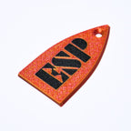ESP Truss Rod Cover for ESP & LTD - ESP Logo (Flame Orange) truss rod covers from Ploutone