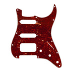 Fender Stratocaster HSS Pickguard (Open Humbucker) - 4-Ply Red Tortoise Pickguards from Ploutone