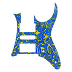 Ibanez RG750 Pickguard HSH - 4-Ply Blue Shell - Ploutone