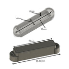 Closed Pickup Covers for Fender Jaguar (No Holes, Pair) - Multiple Colors Pickup Covers from Ploutone