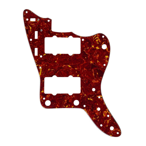 13-Hole Jazzmaster Pickguard - 3-Ply Red Tortoise - Ploutone