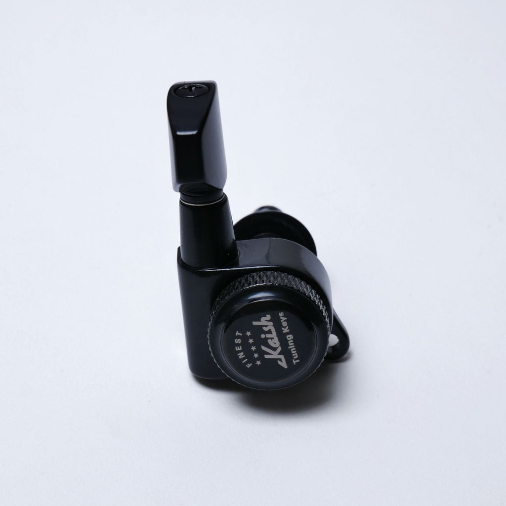 Locking Tuners 3+3 (Black) – 18:1 – Drop-In for Most Electric/Acoustic Guitars (10mm / 25/64" holes) - Ploutone