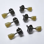 Vintage Keystone Tuners 3+3 (Wilkinson, Nickel) – 15:1 Ratio – Vintage 8.5mm–9mm Holes Tuning Machine Heads from Ploutone