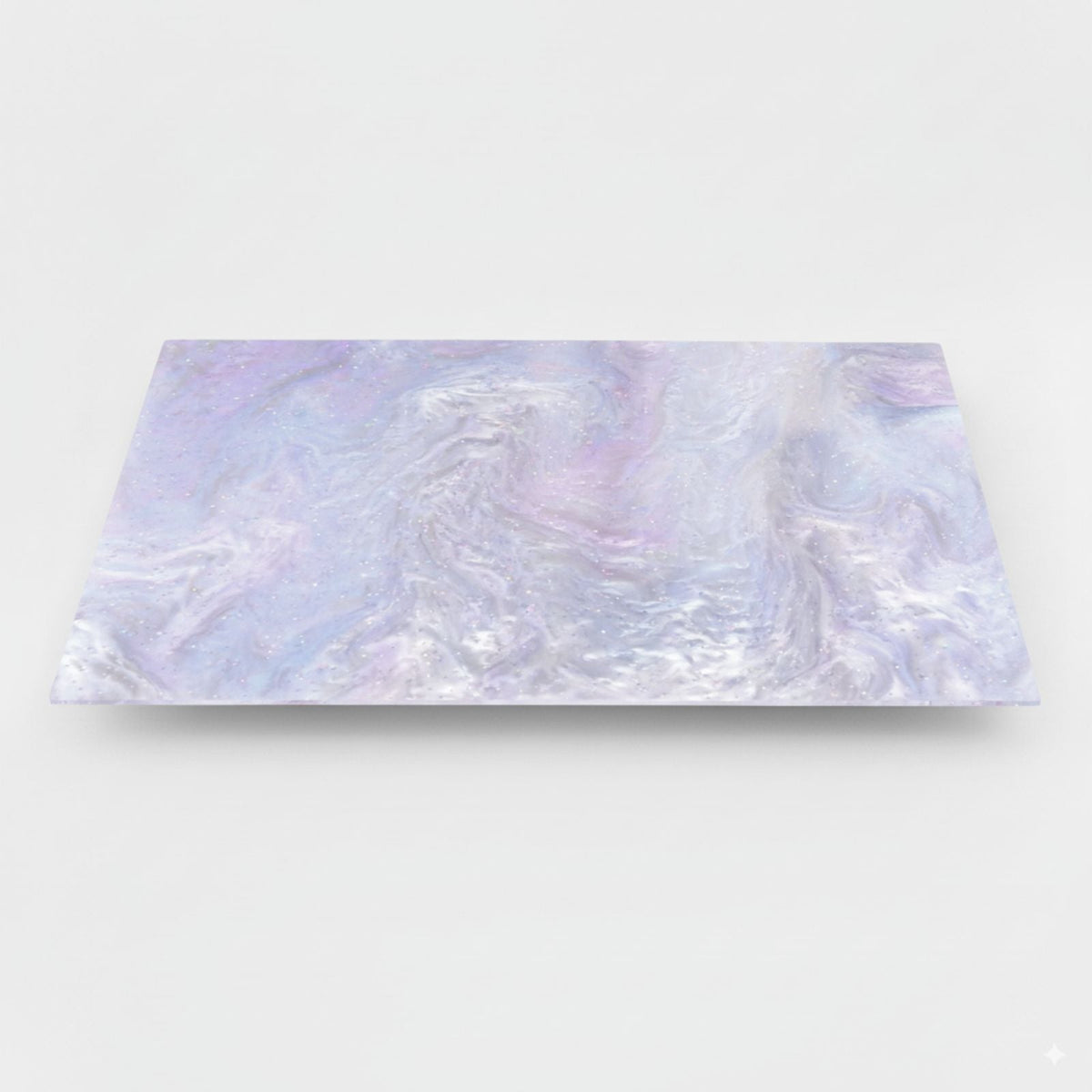 Acrylic Inlay and Pickguard Material - White Pearl Swirl - Ploutone