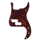 Precision Bass Pickguard - 13-Hole Fits Fender 4-String USA/MIM P-Bass - 4-Ply Brown Tortoise - Ploutone