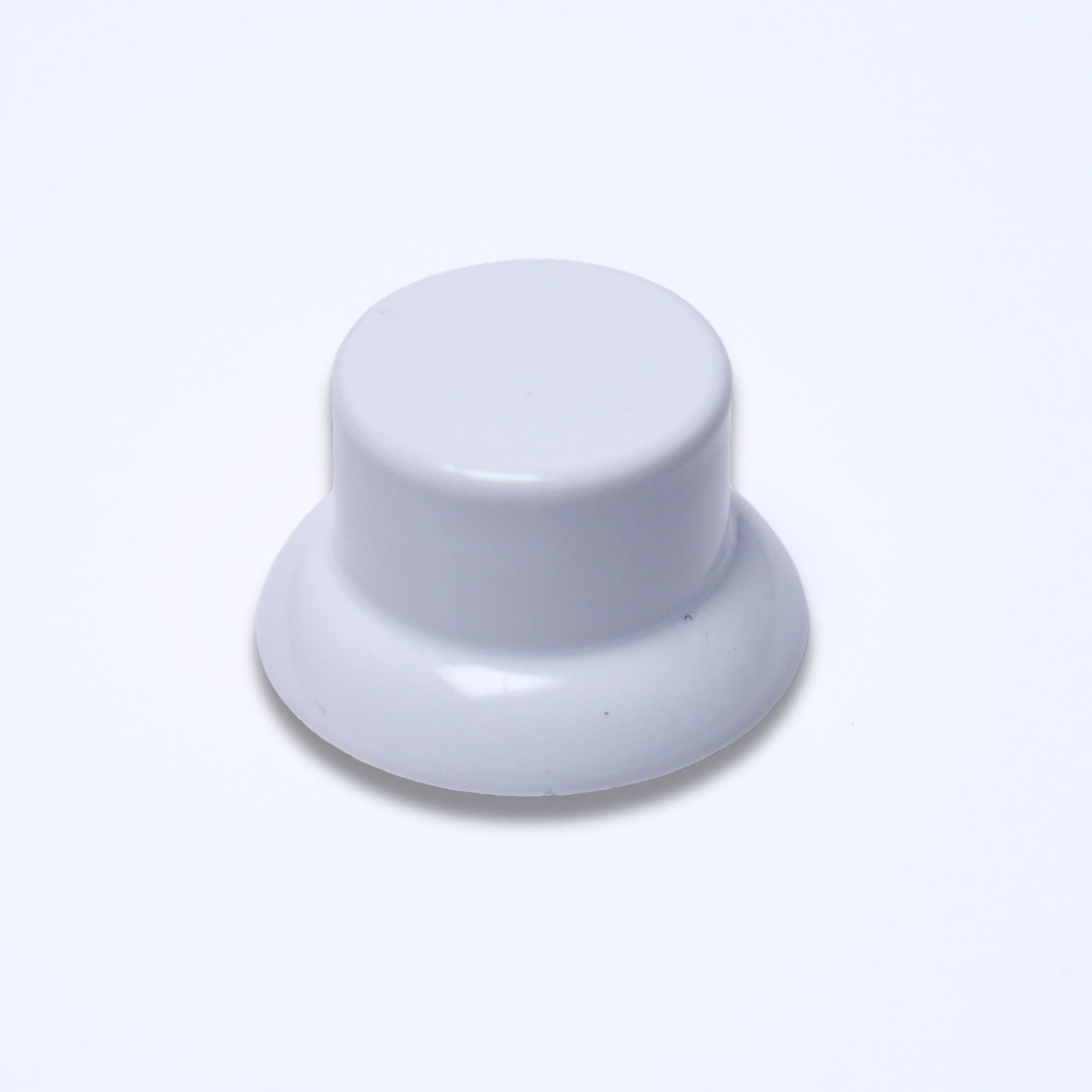 Custom Top Hat Guitar Knobs - 18 Spline 6mm White - Ploutone
