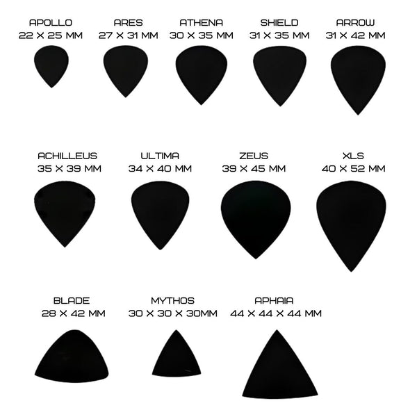 Purple Plectrums MidTech Ares 6mm Handmade UHMWPE Guitar Pick - Ploutone