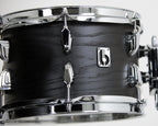 British Drum Co. Raven Series Club 22 Drum Kit - 3pc Birch Shell Pack - Black Ash Satin - Ploutone