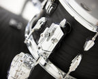British Drum Co. Raven Series Club 22 Drum Kit - 3pc Birch Shell Pack - Black Ash Satin - Ploutone