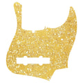 5-String Jazz Bass Pickguard - Fits Fender American, Standard, Deluxe (10-Hole) - 30+ Colors 4-Ply Cream Pearl - Ploutone