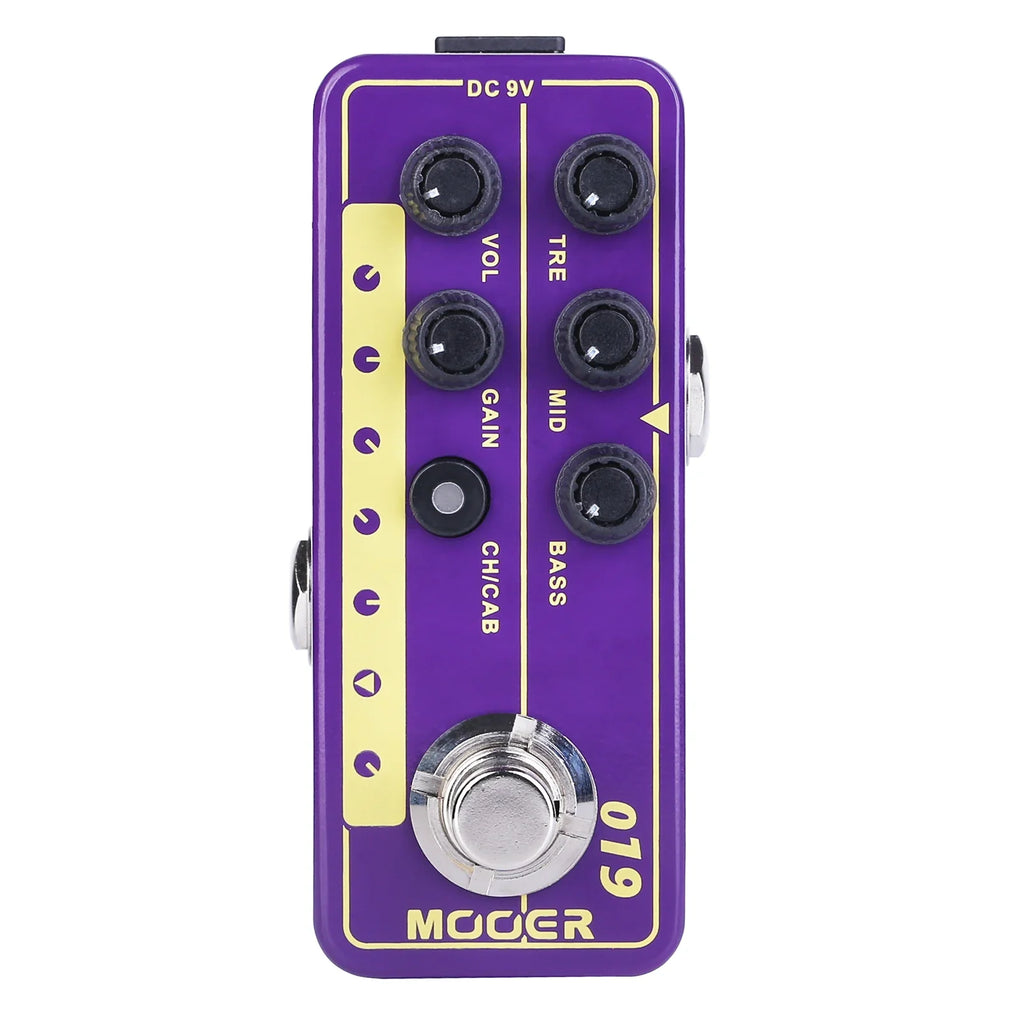 MOOER Micro Preamp 019 UK Gold PLX  - Digital Preamp Effect Pedal  from Ploutone