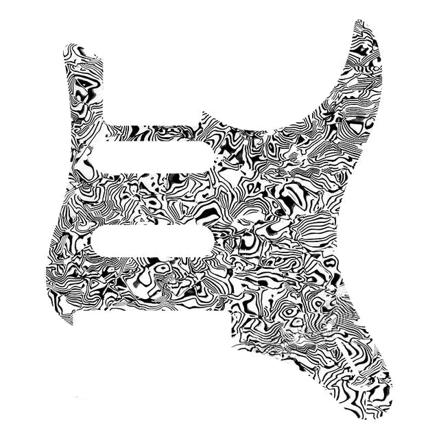 Yamaha Pacifica 112V, 212V, 612V Pickguard - 30+ Colors 4-Ply White Pearl Shell - Ploutone