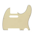 8-Hole Telecaster Pickguard - 20+ Colors 3-Ply Cream - Ploutone