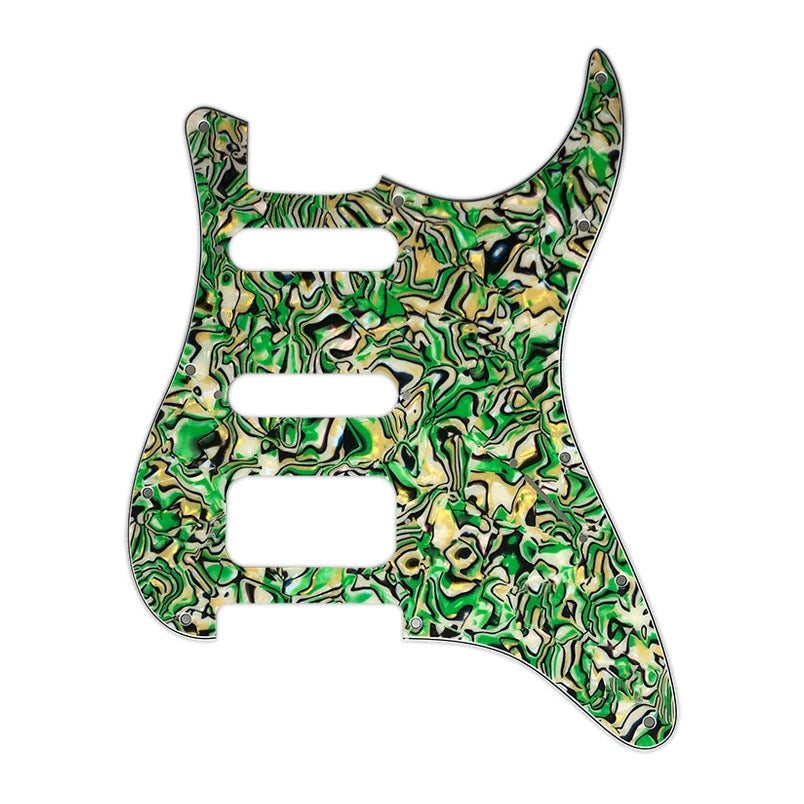 Fender Stratocaster HSS Pickguard (Open Humbucker) - Colorful Pearl Shell HSS Stratocaster Pickguards from Ploutone