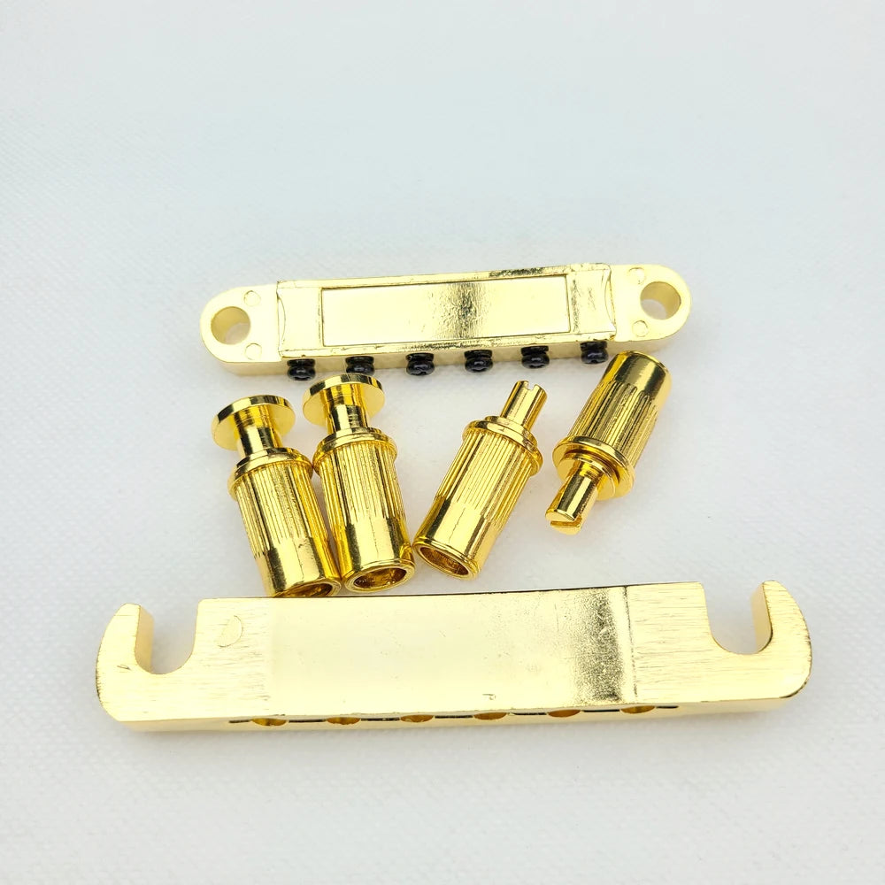 Wilkinson WOGT1 & WOGB2 Tune-O-Matic Bridge for LP Guitar (Bridge & Tailpiece) - Ploutone
