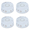 Guitar Speed Knobs, 18 Spline Metric - White / Gold Lettering Default Title - Ploutone