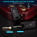 LEKATO WS-100 2.4Ghz Rechargeable Wireless Guitar System - Ploutone