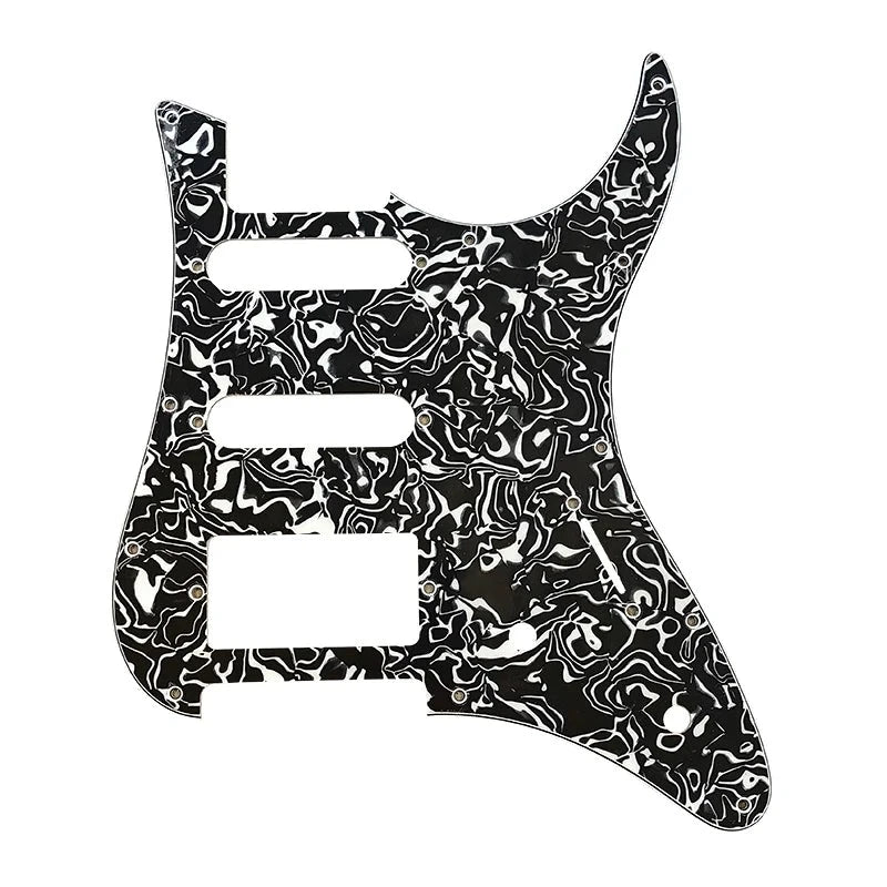 Yamaha Pacifica 012, EG112, 112J Pickguard - 30+ Colors 4-Ply Black Pearl Shell - Ploutone