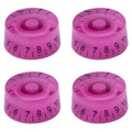 Guitar Speed Knobs, 18 Spline Metric - Purple / Black Lettering Knobs from Ploutone