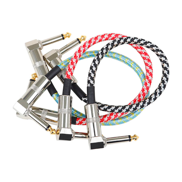 IRIN 3Pcs Guitar Effect Pedal Patch Cable 6.35mm Cord Low Noise Shielded Audio Cable Electric Guitar Color Braided Cable  from Ploutone