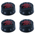 Guitar Speed Knobs, 18 Spline Metric - Black / Red Skull Default Title - Ploutone