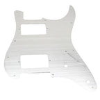 11-Hole HH Metal Strat Pickguard - Brushed Aluminum - Ploutone