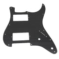 11-Hole HH Metal Strat Pickguard - Black Aluminum - Ploutone