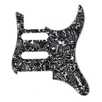 Yamaha Pacifica 112V, 212V, 612V Pickguard - 4-Ply Black Shell - Ploutone