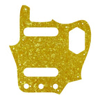 10-Hole SS Jaguar Pickguard for MIJ Fender - 20+ Colors 4-Ply Golden Pearl - Ploutone