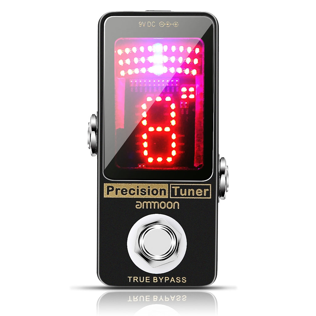 Ammoon Chromatic Guitar Tuner Pedal with LED Display and True Bypass Default Title - Ploutone