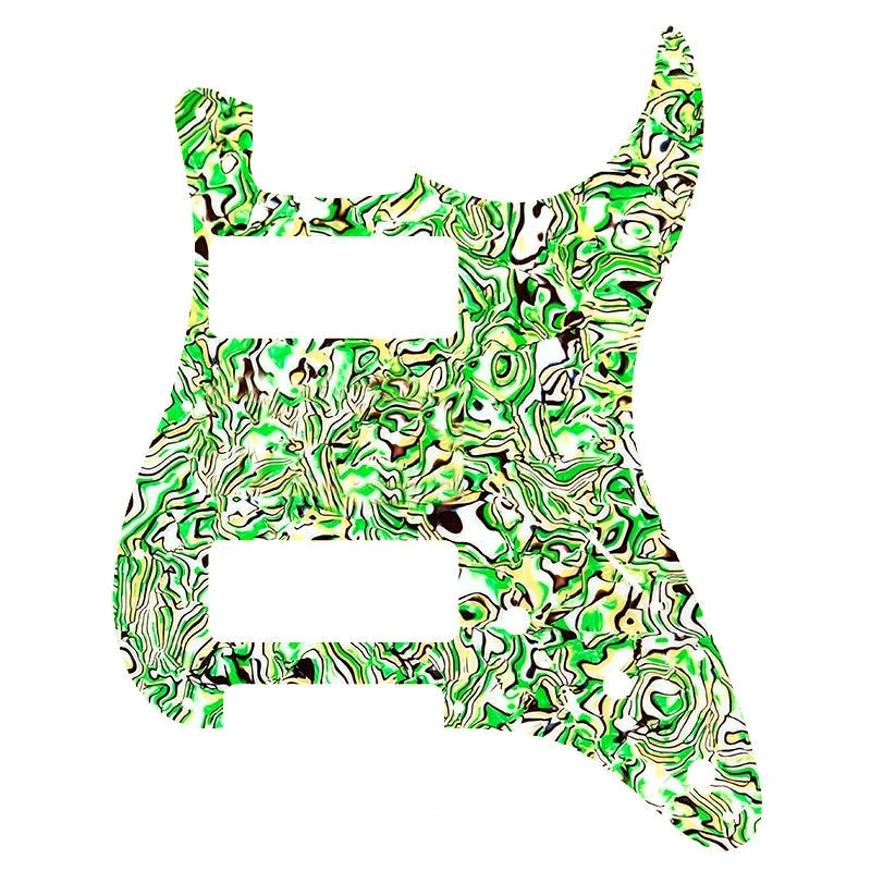 11-Hole Dual P90 Strat Pickguard - 25+ Colors 4-Ply Colorful Shell - Ploutone
