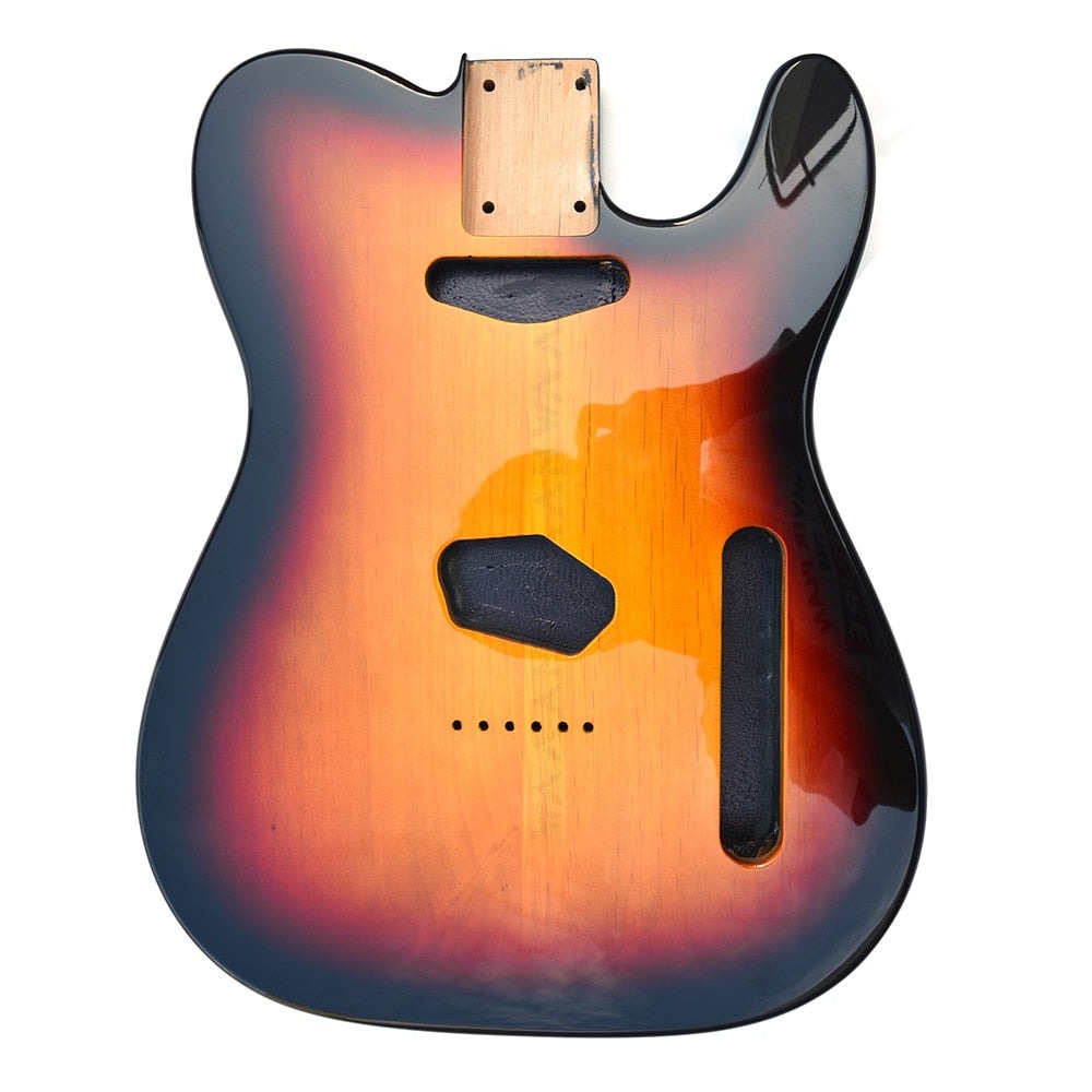 T-Style Guitar Body 2-Piece Alder in High-Gloss Sunburst - Ploutone