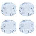 Guitar Speed Knobs, 18 Spline Metric - Transparent Black Knobs from Ploutone