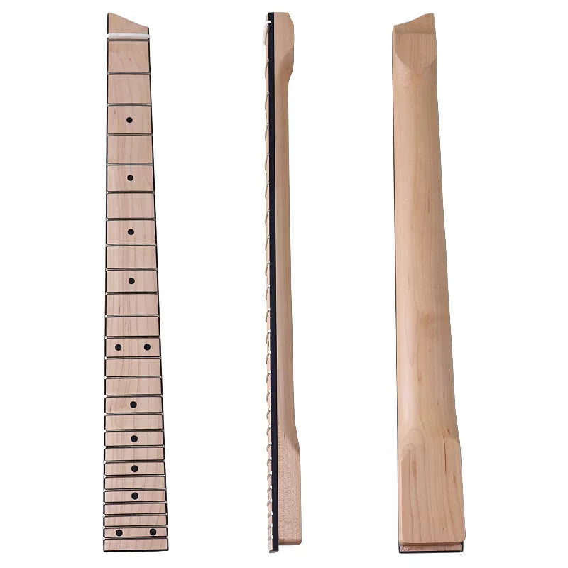 24 Fret Headless Guitar Neck - Maple with Maple Fretboard - Ploutone