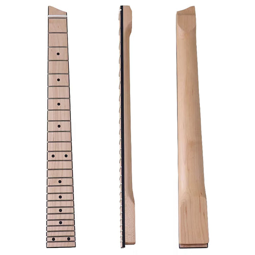 24 Fret Headless Guitar Neck - Maple with Maple Fretboard - Ploutone