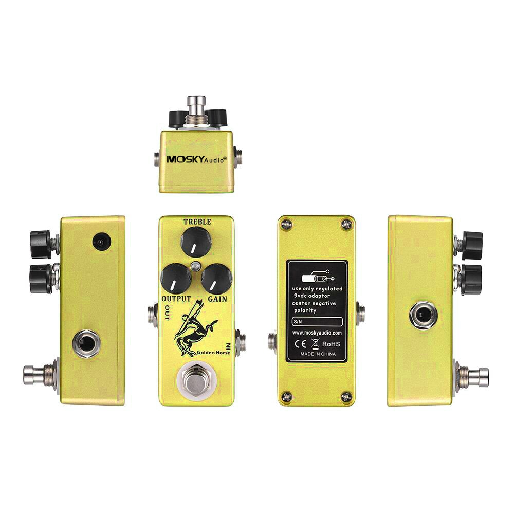 Mosky Audio Golden Horse Overdrive Guitar Effect Pedal - Ploutone