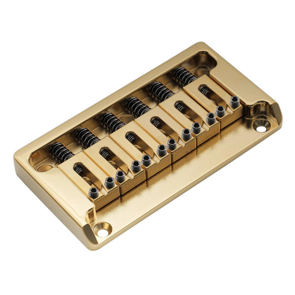 Musiclily Ultra Full Solid Brass 52.5mm(2-1/16 inch) String Spacing Non-tremolo Hardtail Bridge for 6 String ST Tele Guitar  from Ploutone