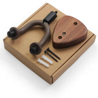 Natural Wood Guitar Mount with Pick Holder - Ploutone