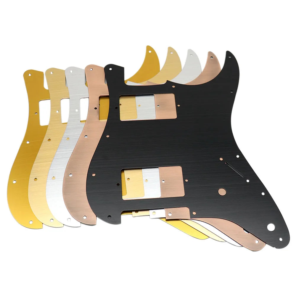 11-Hole HH Metal Strat Pickguard - "Copper" Aluminum - Ploutone