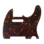 5-Hole ’52 Telecaster Pickguard for Fender Tele - 30+ Colors 4-Ply Brown Tortoise - Ploutone