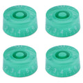Guitar Speed Knobs, 18 Spline Metric - Green / White Lettering Knobs from Ploutone
