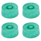 Guitar Speed Knobs, 18 Spline Metric - Green / White Lettering Knobs from Ploutone