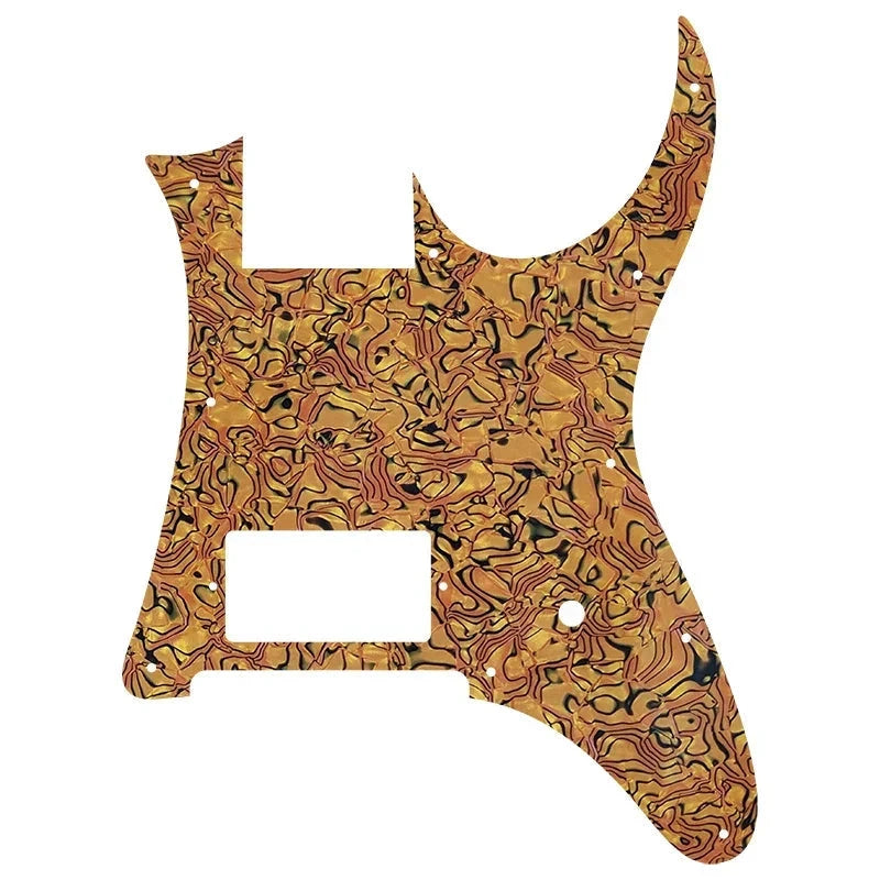 Ibanez RG350EX Single Humbucker Pickguard (MIJ) - 25+ Colors 4-Ply Orange Pearl Shell - Ploutone