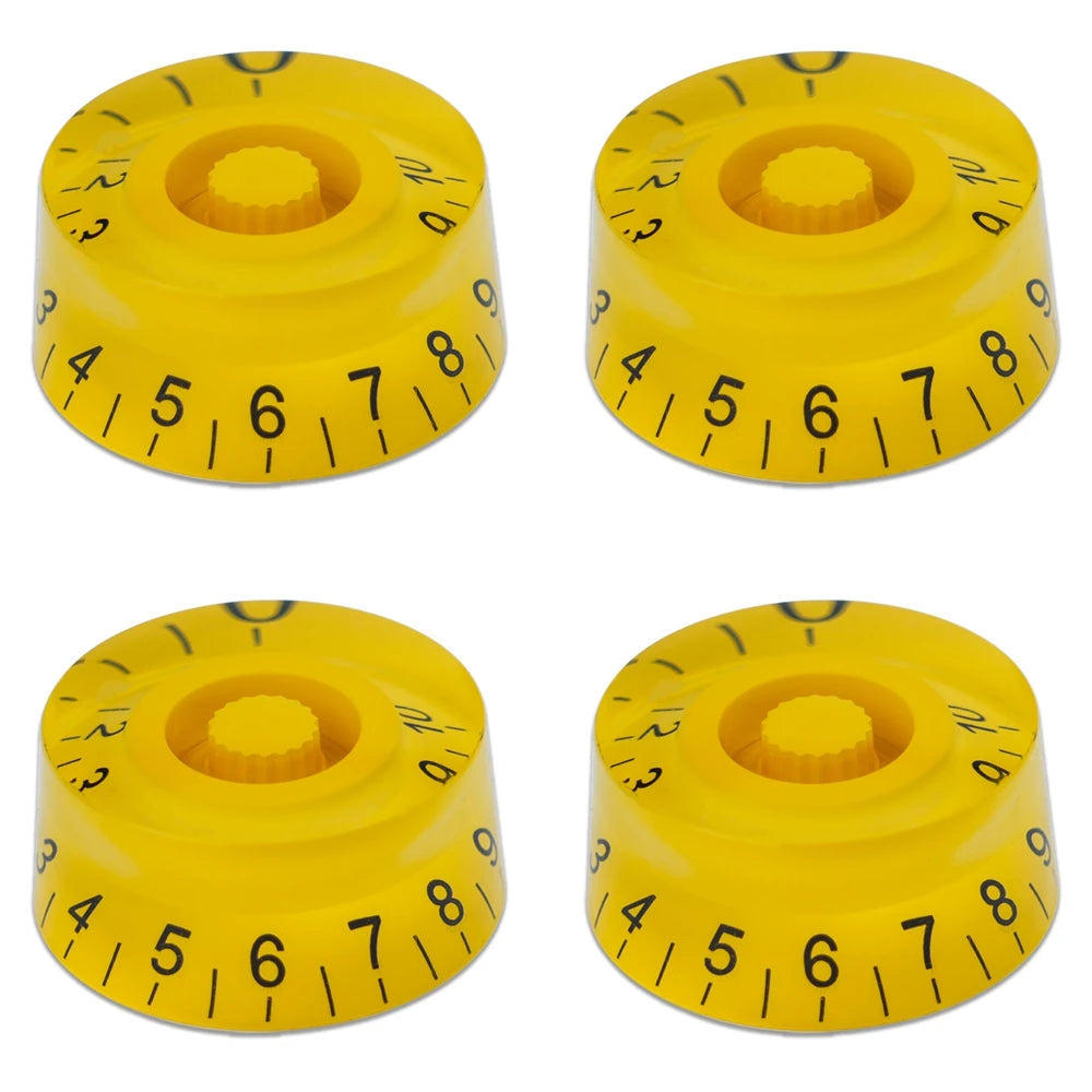 Guitar Speed Knobs, 18 Spline Metric - Fluorescent Yellow Knobs from Ploutone