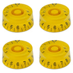 Guitar Speed Knobs, 18 Spline Metric - Multiple Colors Fluorescent Yellow - Ploutone