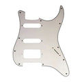 Fender Stratocaster HSS Pickguard (Open Humbucker) - 3-Ply White HSS Stratocaster Pickguards from Ploutone