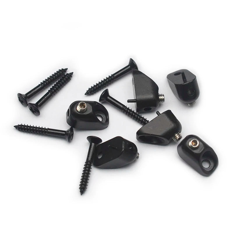 Individual Locking Headless Guitar Nuts - Set of 6 Black - Ploutone